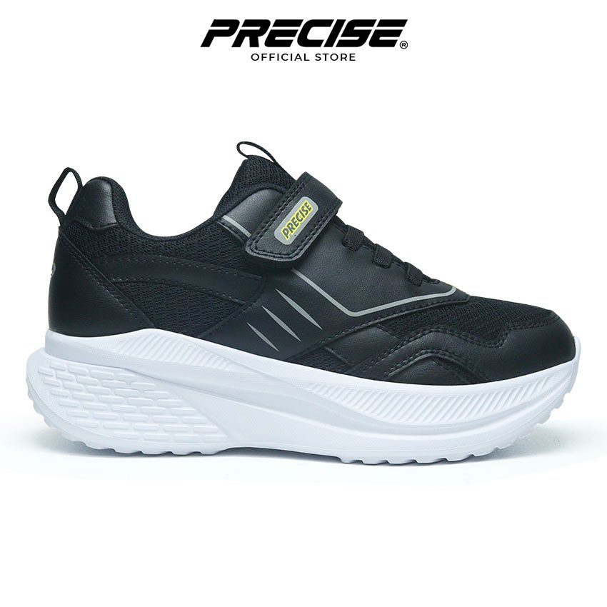 Jual Precise Saturn JT Sepatu Sneakers Anak Sekolah Hitam - Black/White ...