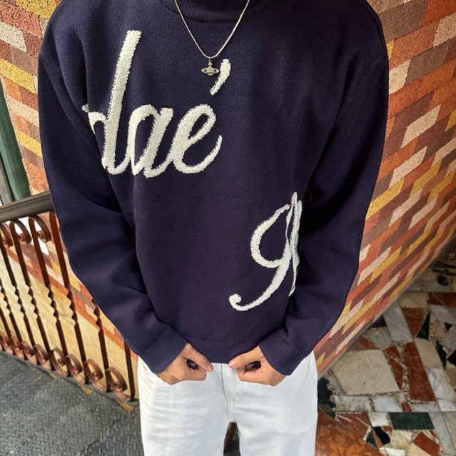 Jual Praedae Studio - Ohara Knitwear Navy Blue | Shopee Indonesia