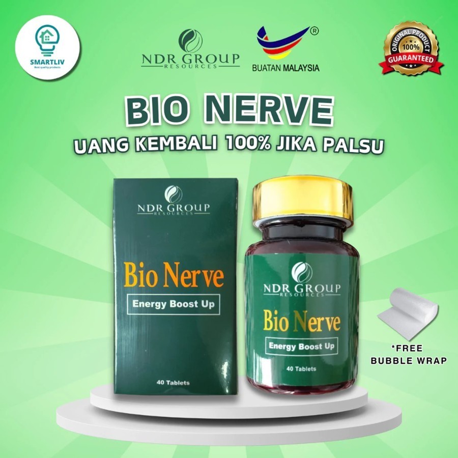 Jual BIO NERVE 1 BOTOL ISI 40 PIL HITAM AJAIB TERBAIK ORIGINAL MALAYSIA ...