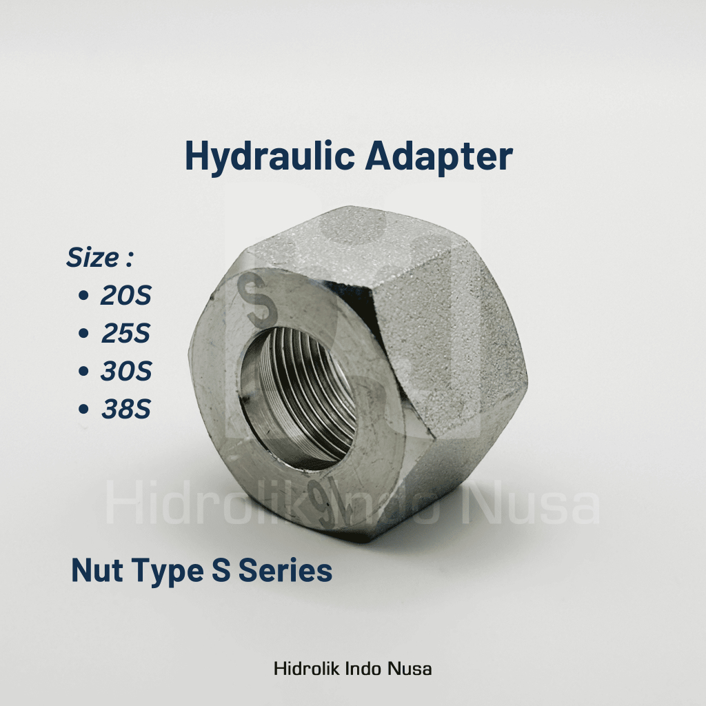 Jual Hydraulic Adapter NUT Type S ( Size 20S - 38S ) / Full Size ...