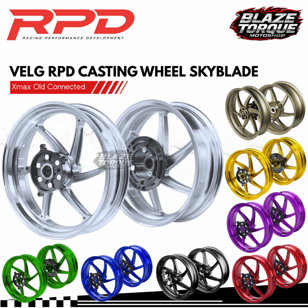 Jual Velg RPD Skyblade Casting Wheel Set Yamaha Xmax Old Connected ...
