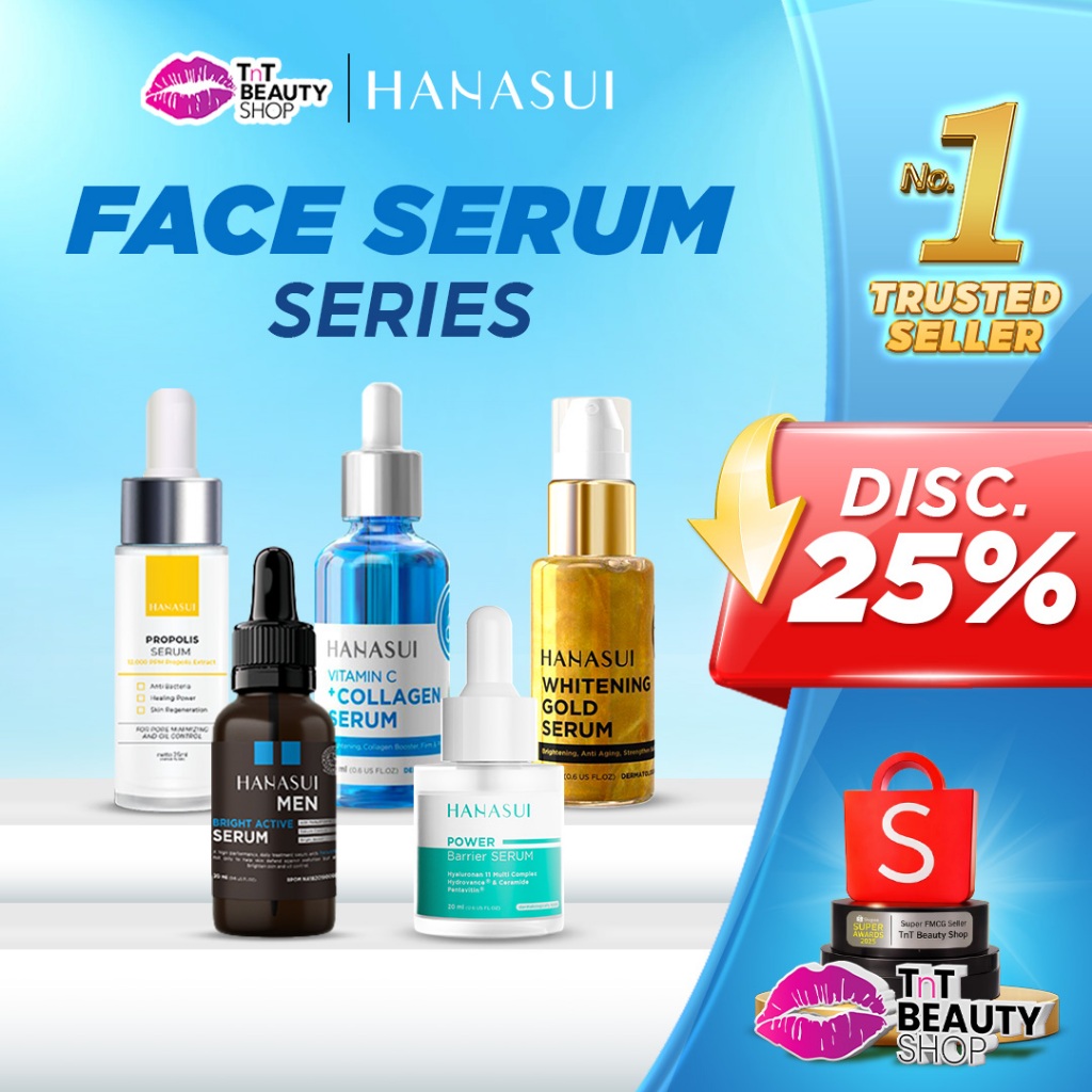 HANASUI Serum Vit C + Collagen | Anti Acne | Vitamin C | Whitening GOLD | Bright | TnT Beauty Shop