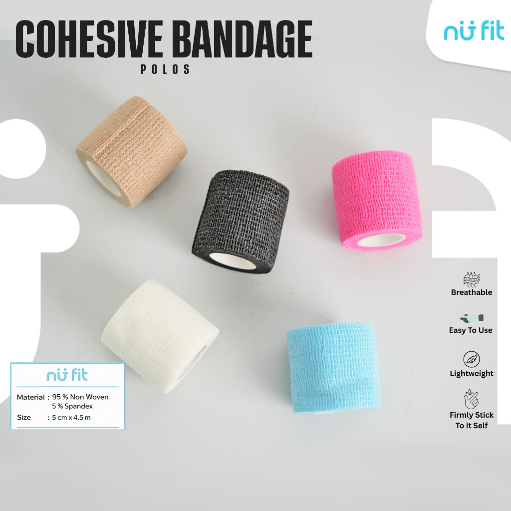 Jual NU - FIT - Cohesive Bandages 5cm x 4,5M - Perban Elastis ...