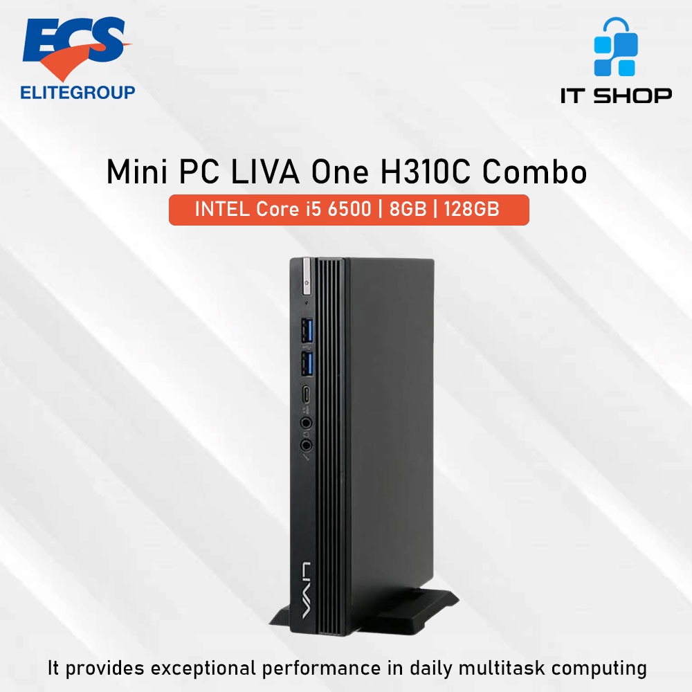 ECS Mini PC LIVA ONE H310C Combo INTEL Core i5 6500 / 8GB / 128GB