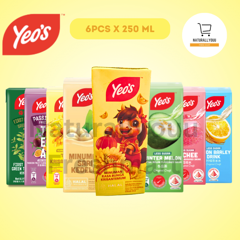 Jual Yeos Drink Chrysanthemum/Wintermelon Kotak 6x250mL Teh Bunga ...