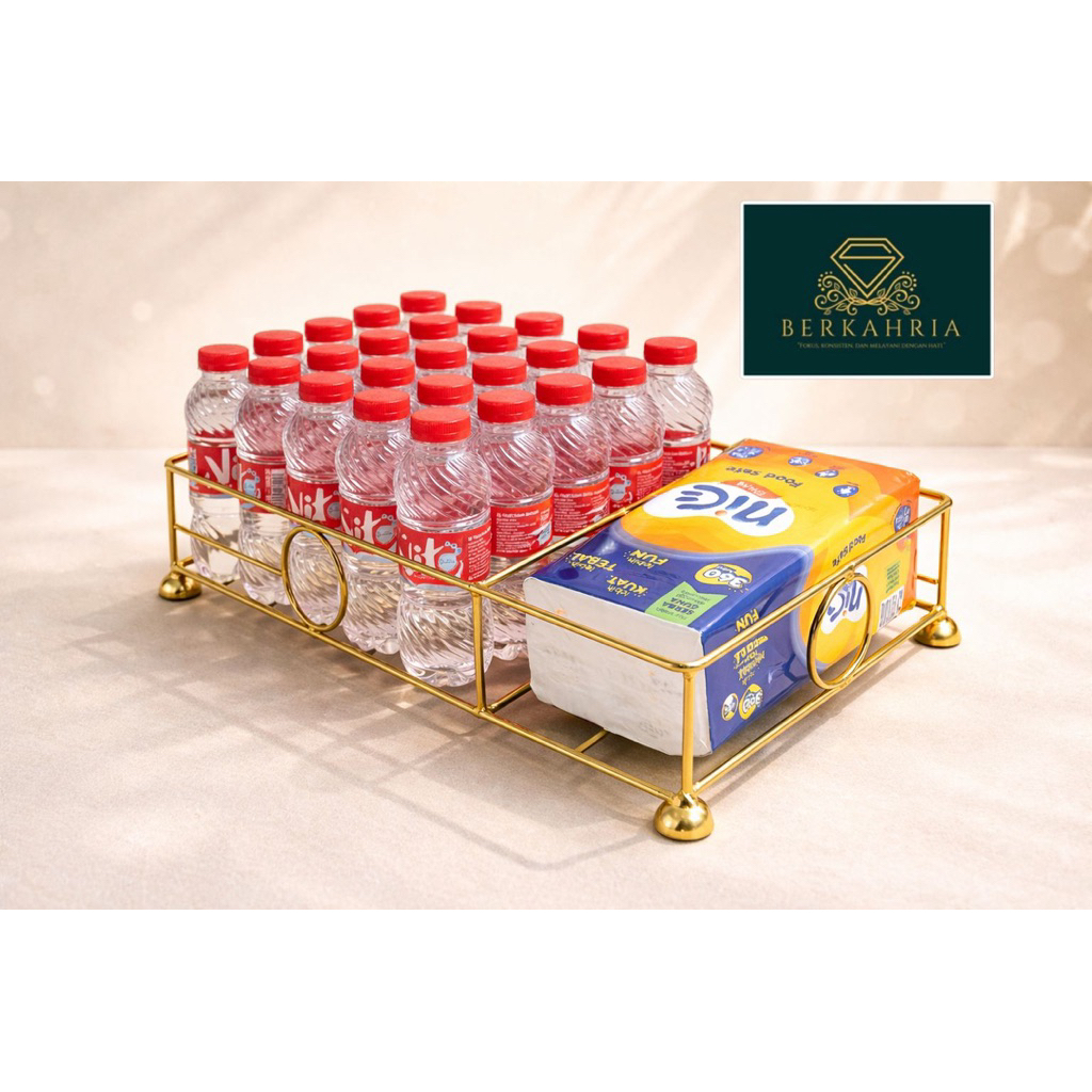 Jual Rak Aqua Botol Minuman dan Tisu Minimalis Bisa untuk Penyimpanan ...