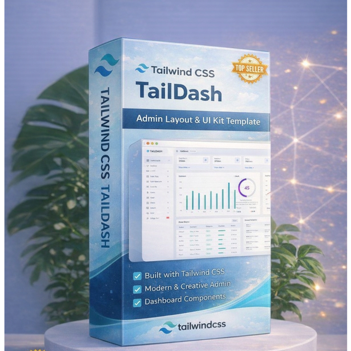 Jual Tailwind CSS TailDash - Admin Layout & UI Kit Template | Shopee ...