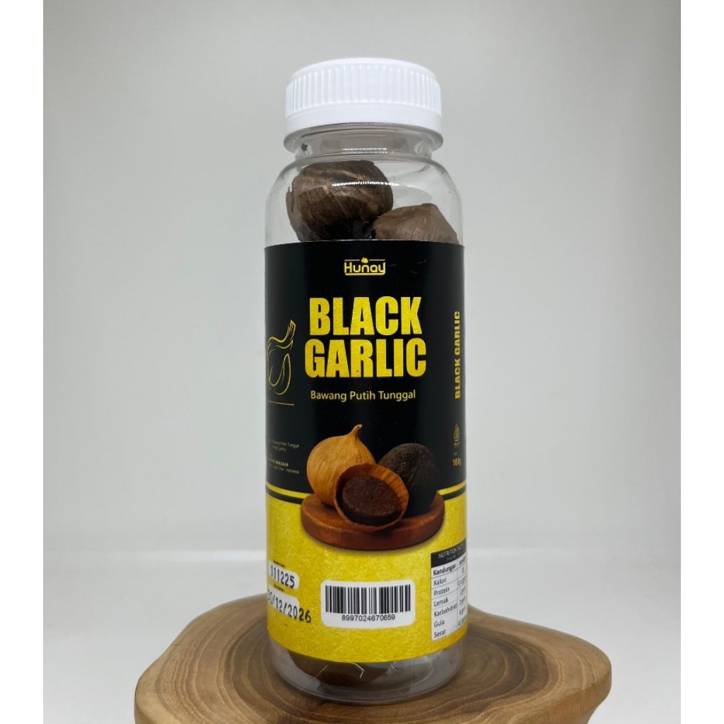 Jual Hunay Black Garlic Premium Botol 100 gram l 100% tanpa bahan ...