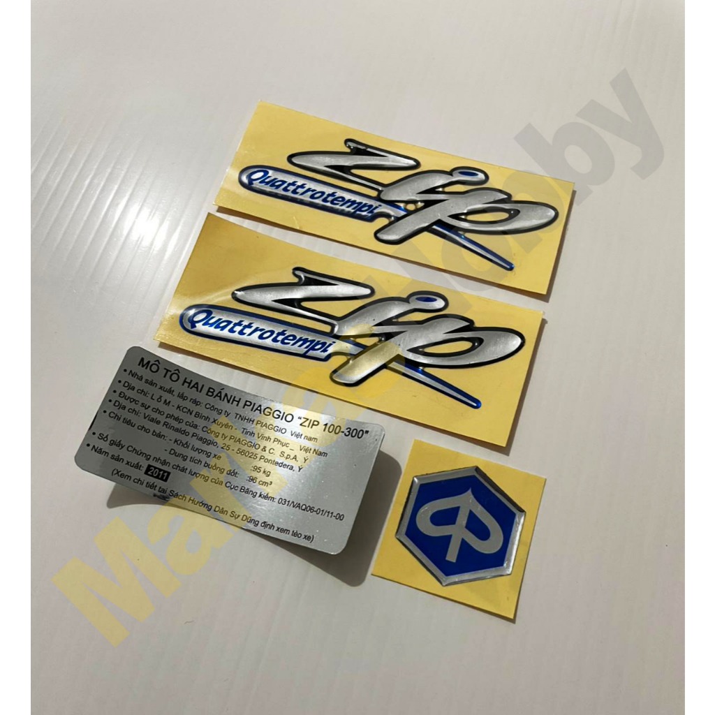Jual Emblem Zip Sticker Piaggio | Shopee Indonesia
