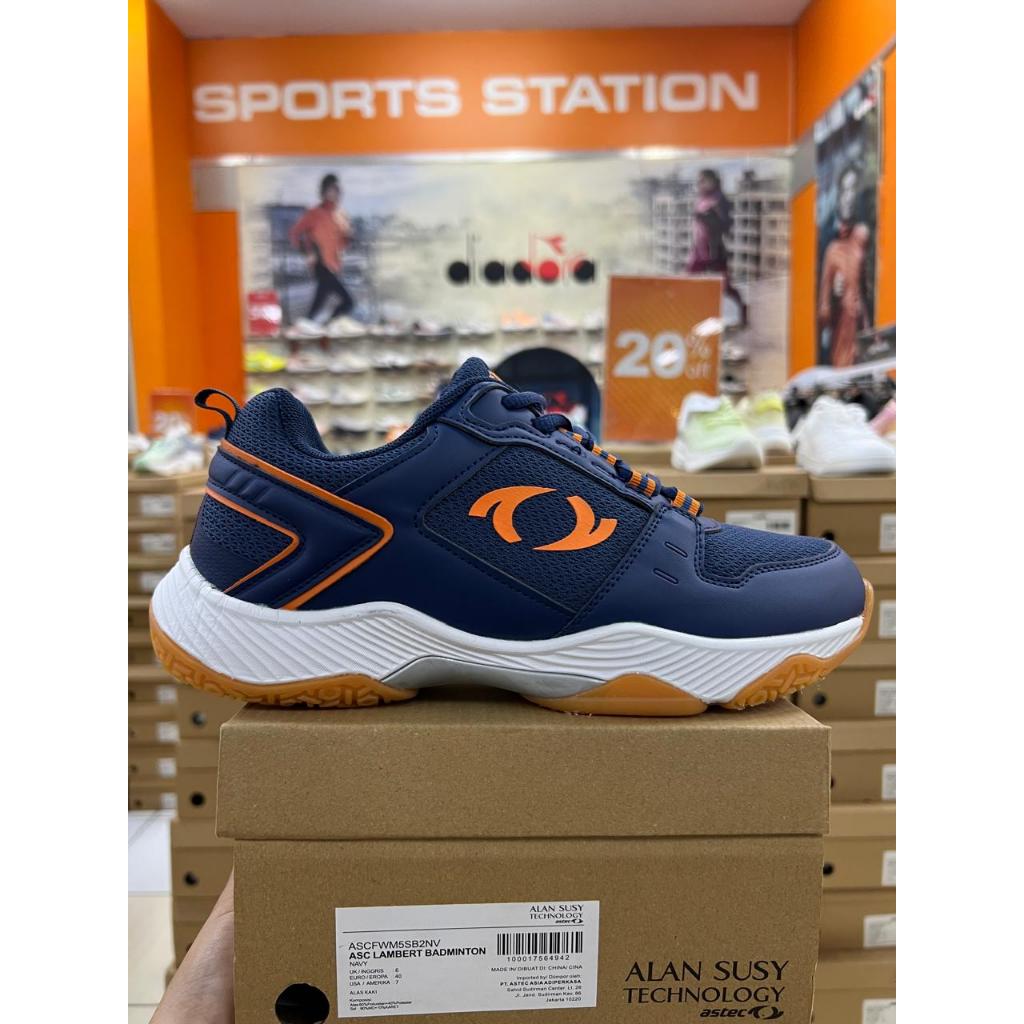 Jual Astec Lambert Badminton Navy Men Shoes Original | Shopee Indonesia