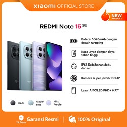 Xiaomi Redmi Note 15 5G (6/128 GB) (8/256 GB) (12/512 GB) | Baterai 5520mAh deng