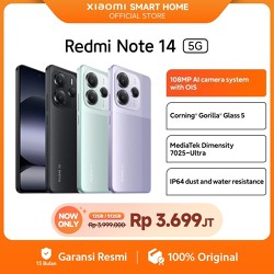 Xiaomi Redmi Note 14 5G | 108MP AI camera system with OIS | MediaTek Dimensity 7