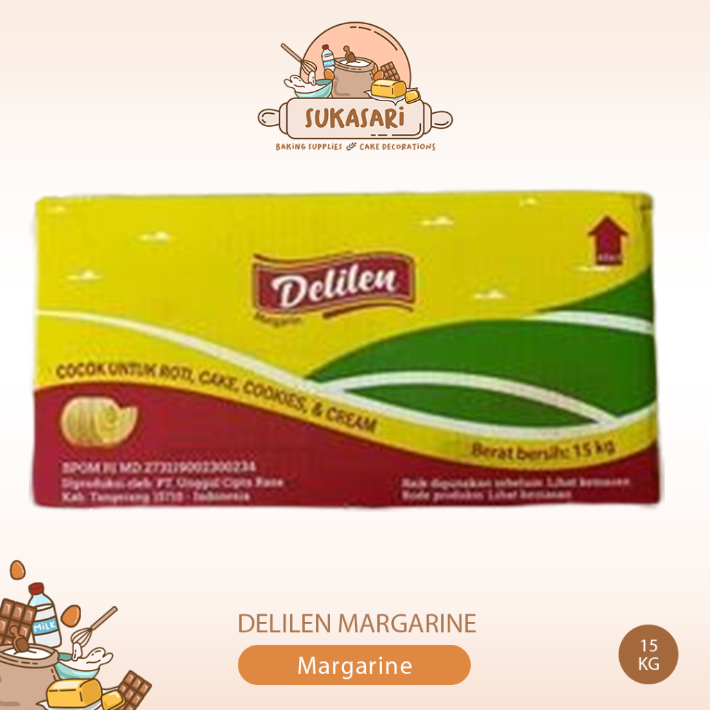Jual Delilen Margarine 15kg / Margarin Serba Guna Mentega margarine ...