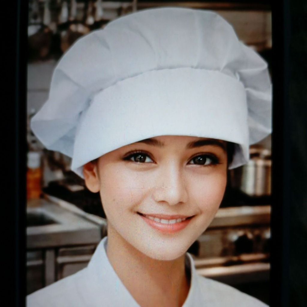 Jual topi chef remaja dewasa katun lingkar 55 cm | Shopee Indonesia