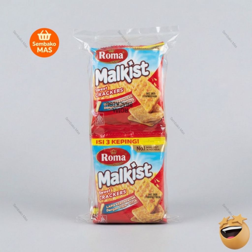 Jual Roma Malkist Sweet Crackers 1 Renceng Isi 10 Sachet x 21g | Shopee ...