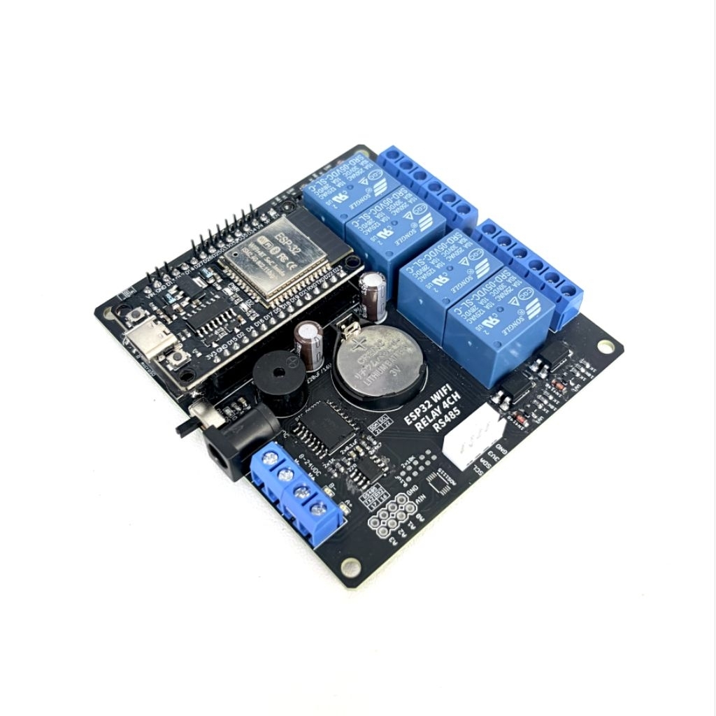 Jual Esp32 Relay 4 Channel Modbus RS485 RTC DS3231 Otomasi Industri IoT ...