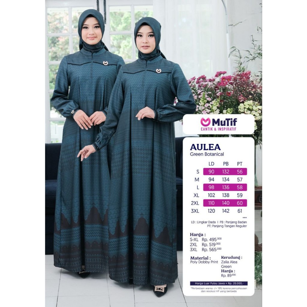 MUTIF AULEA GREEN BOTANICAL