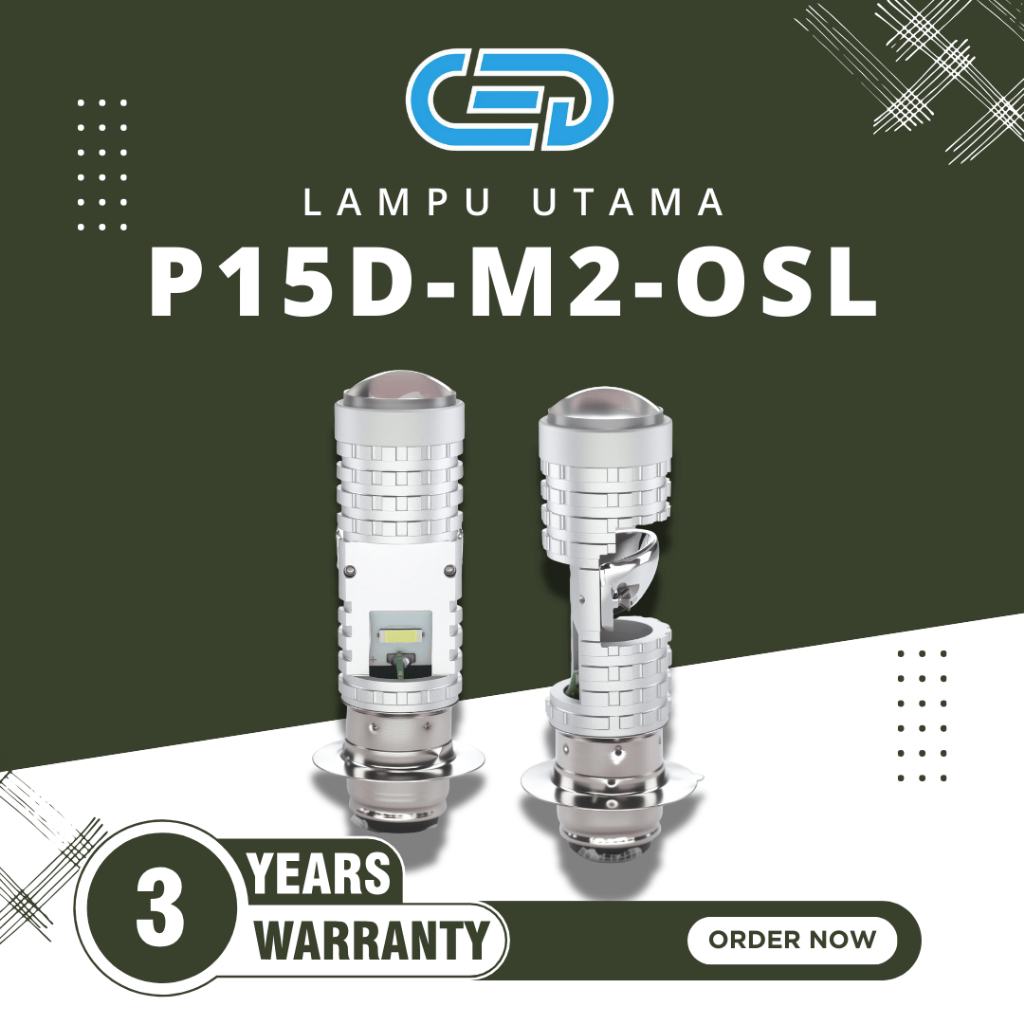 Jual CED Lampu DEPAN H6 LED P15D OSL/P15D M2 OSL 30W 2800LM LAMPU UTAMA ...