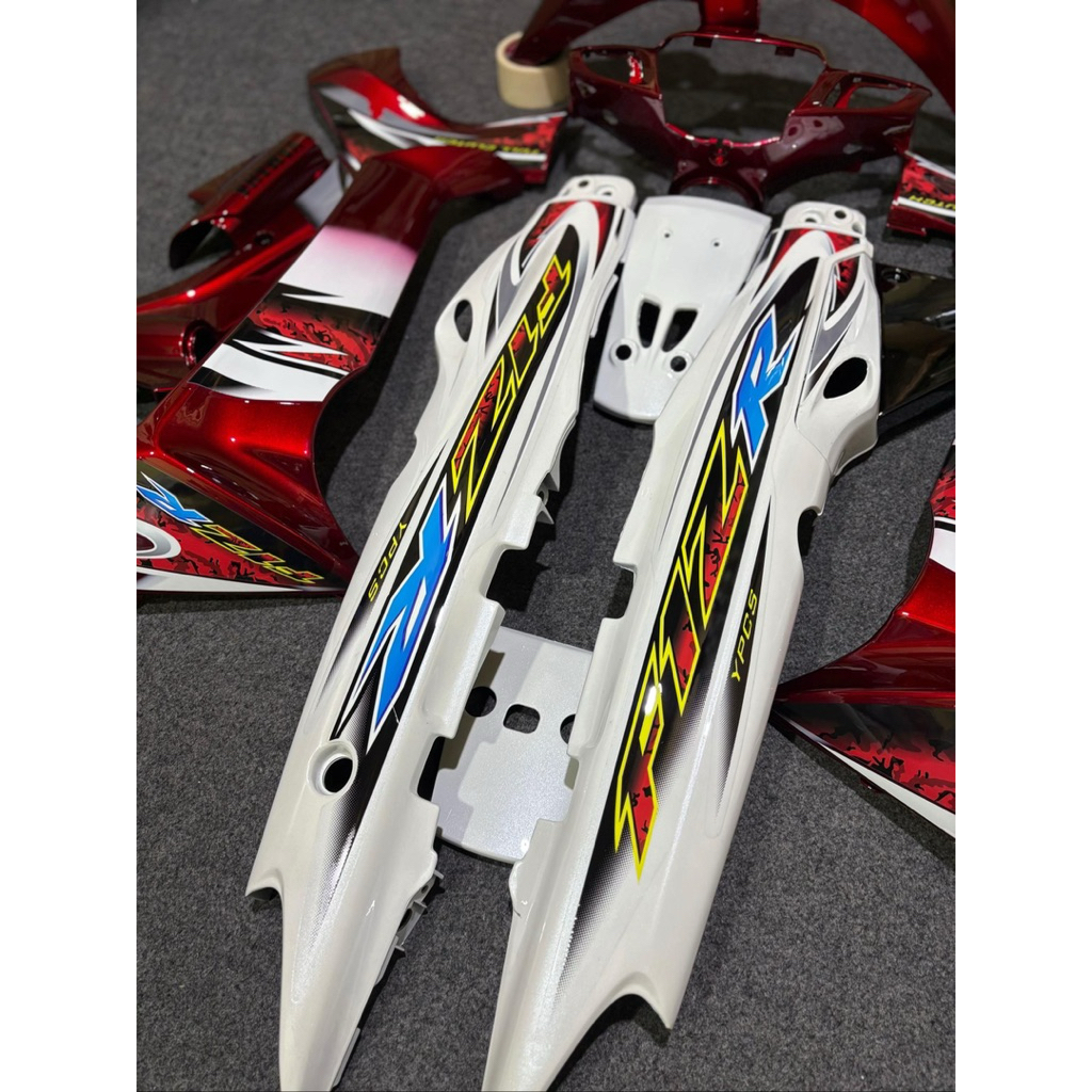 Jual Paket full set halus body Fizr Yamaha Fiz r warna merah hitam ...