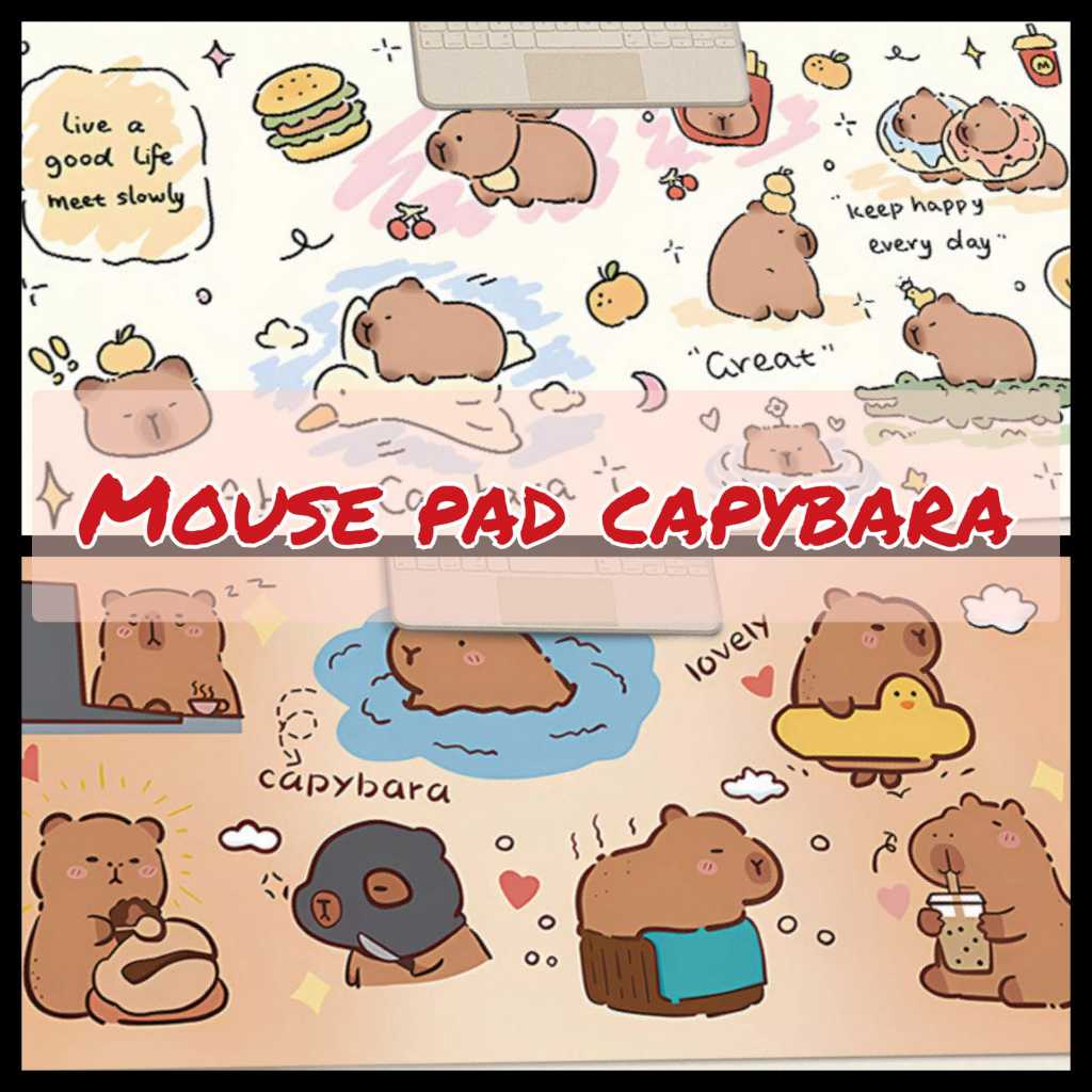 Jual HS MOUSE PAD CAPYBARA ALAS MOUSE CAPIBARA MOUSE GAMING PANJANG ...