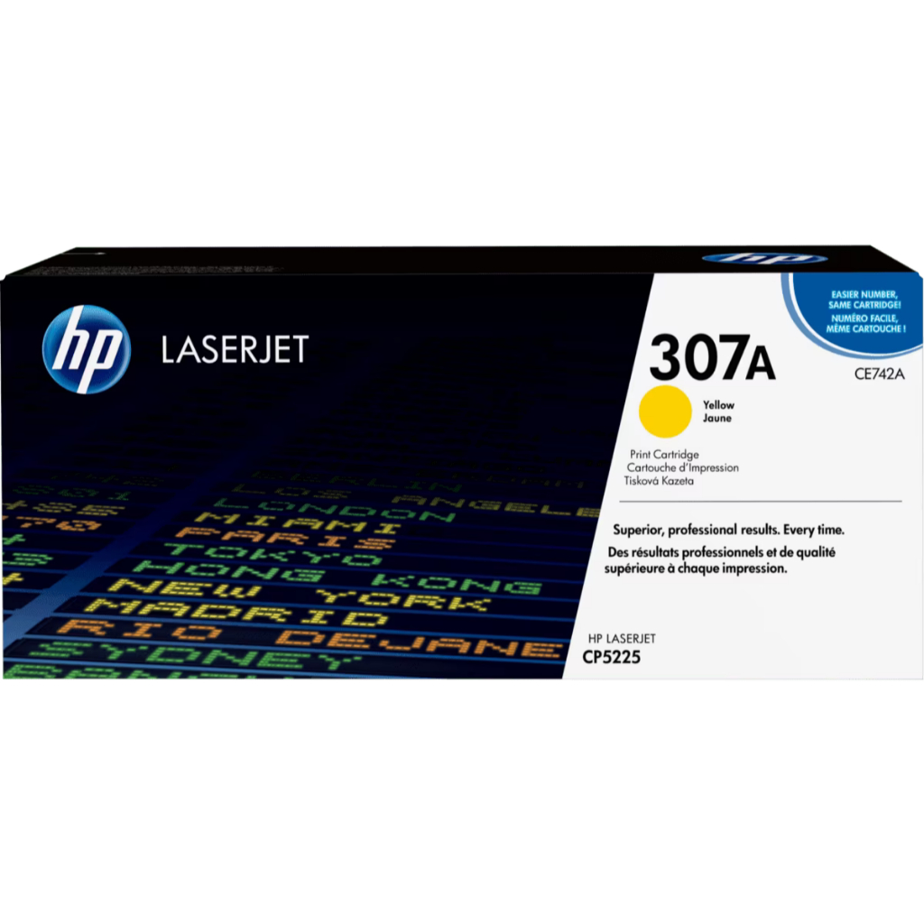 HP Toner 307A Black Cyan Magenta Yellow LaserJet Cartridge Original [CE740A CE741A CE742A CE743A] (5)