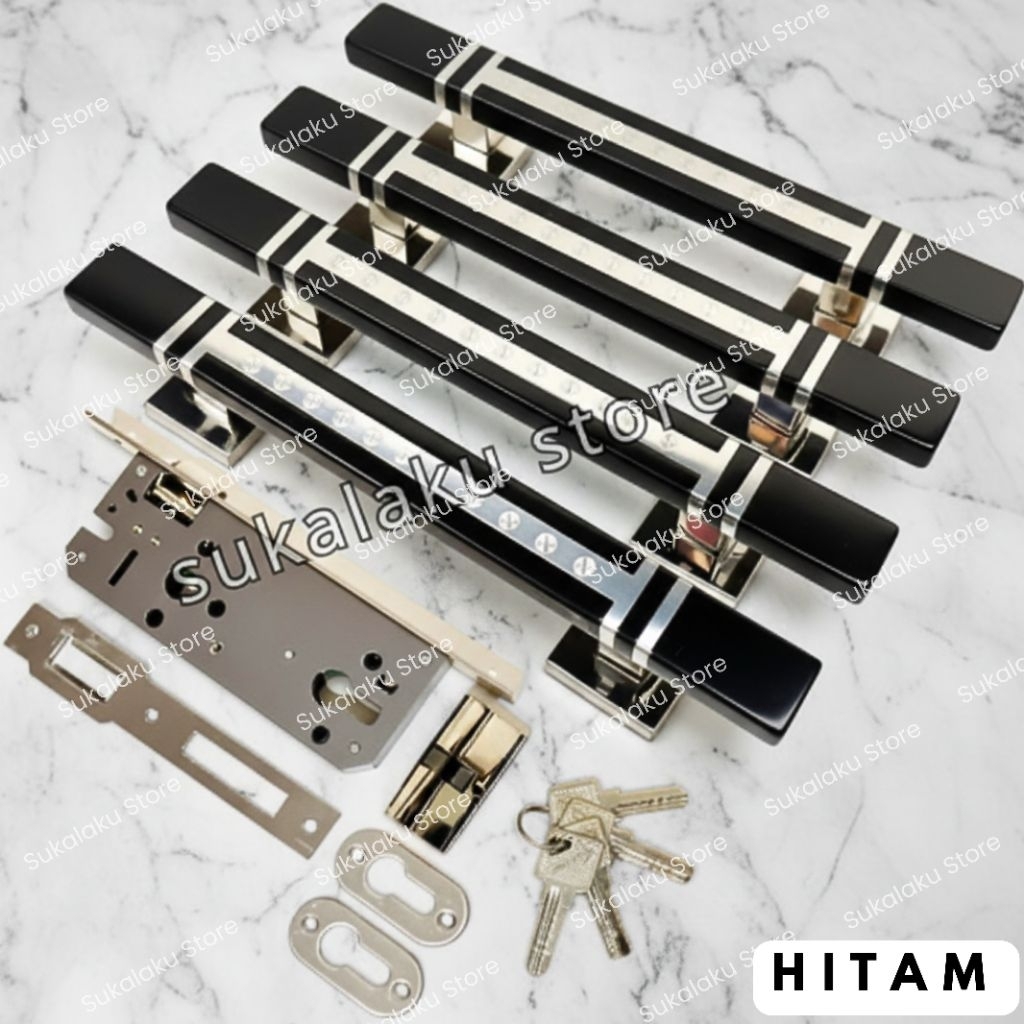 (2biji) handel pintu rumah/tarikan pintu stainless motif grafir panjang 80cm