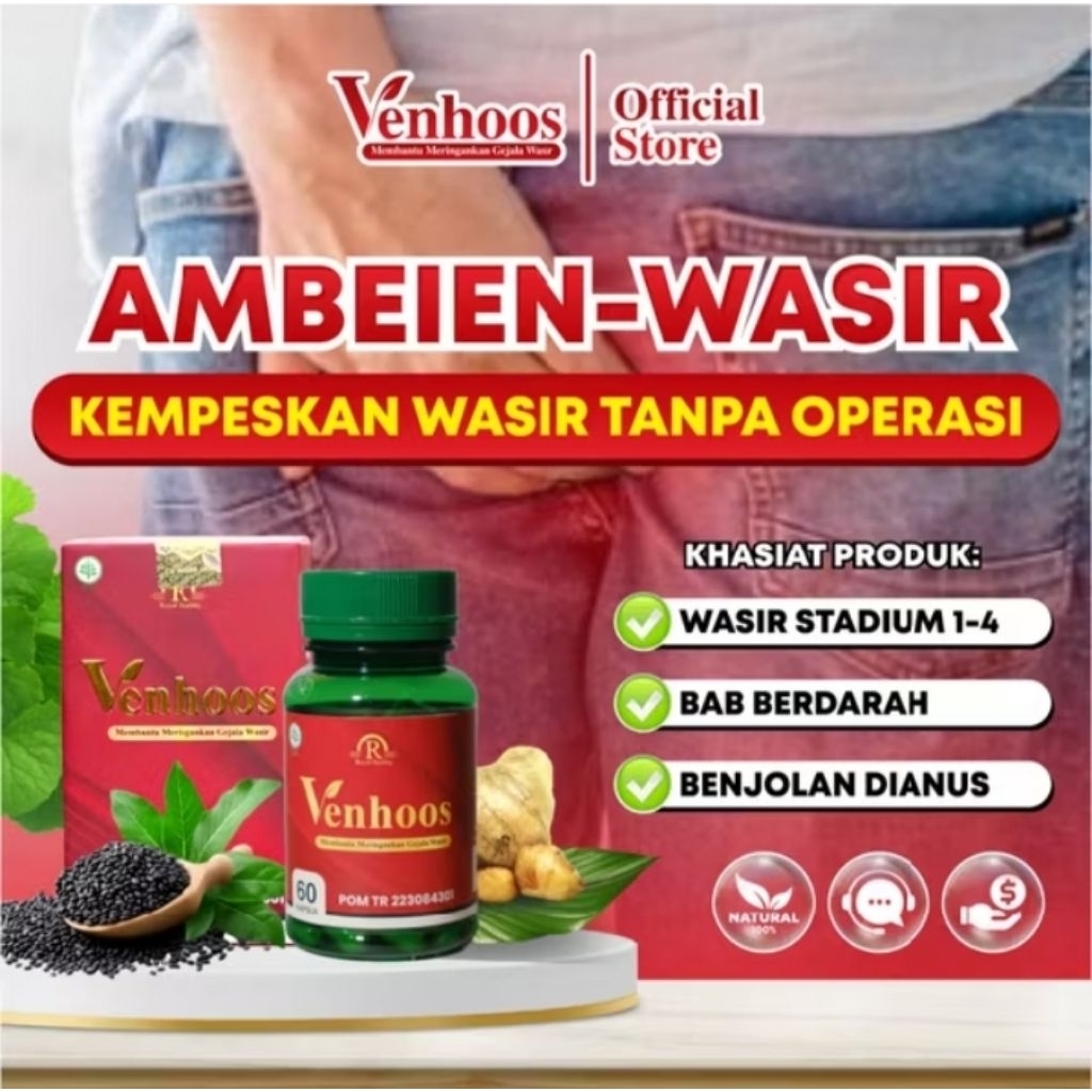 V.H.E.N-HO.OS Obat Herbal Ampuh Atasi Wasir Dan Ambeien BPOM