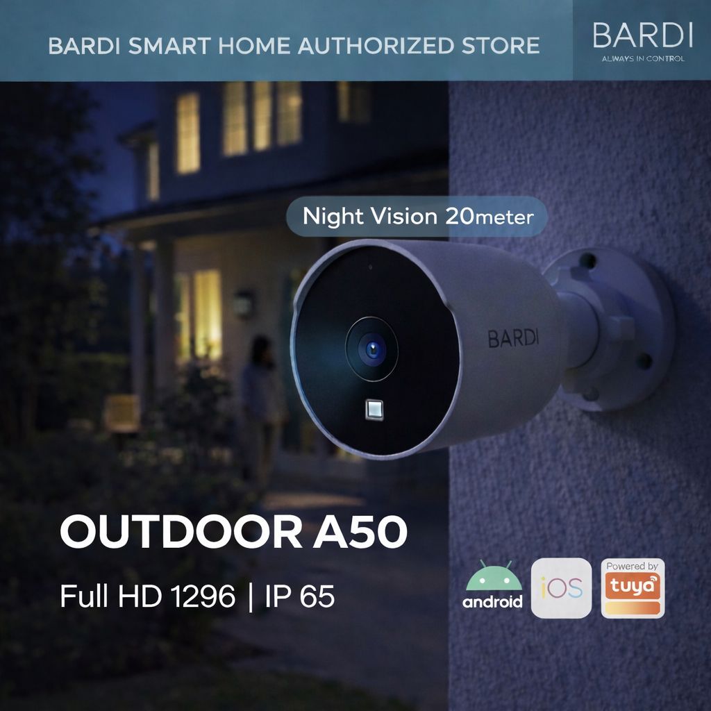 Jual BARDI CCTV Fixed Outdoor A50 Smart IP Camera Static IP65 HD Night ...