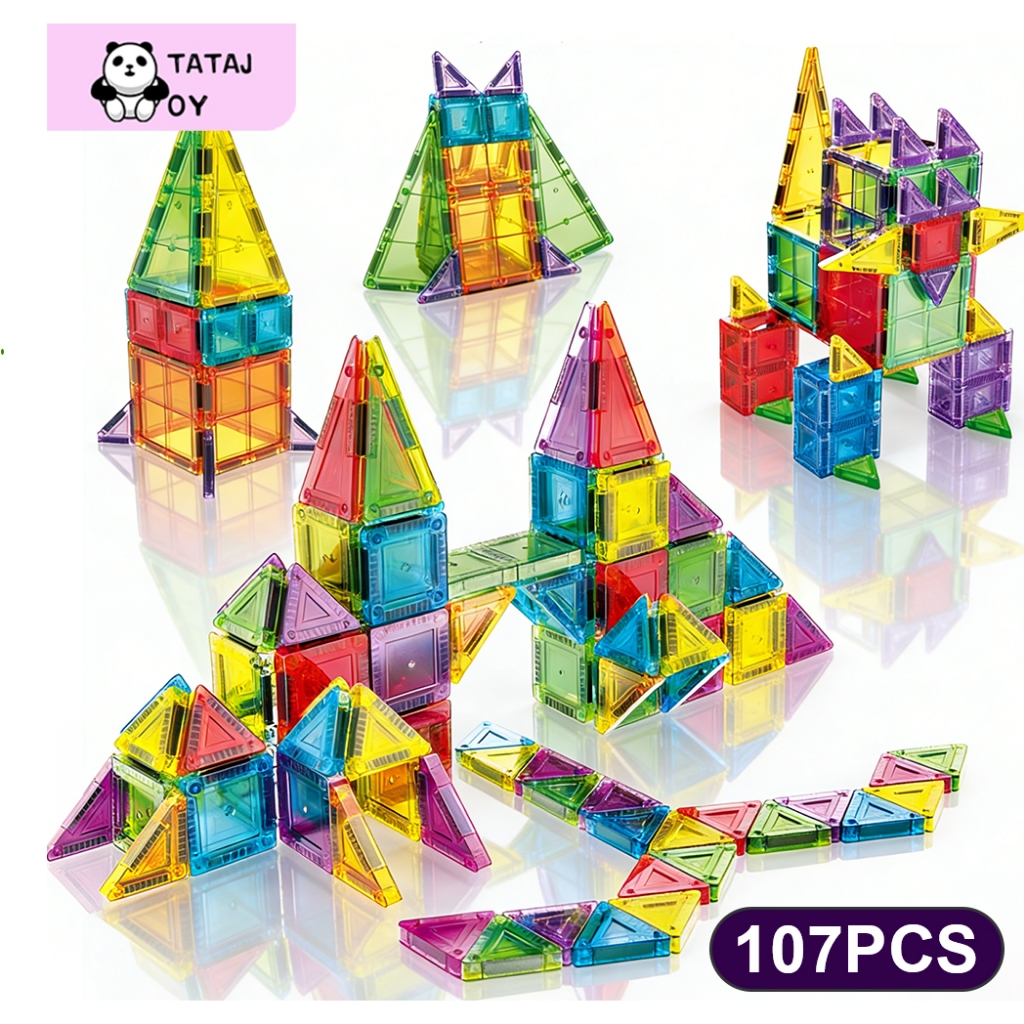 Jual Tatajoy Mainan Magnetic Tiles Balok Magnet Edukasi Magnetic Blocks ...