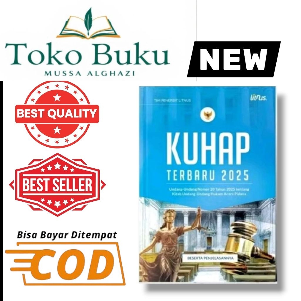 Jual Buku KUHAP Kitab Undang-Undang Hukum Acara Pidana Undang-Undang No ...