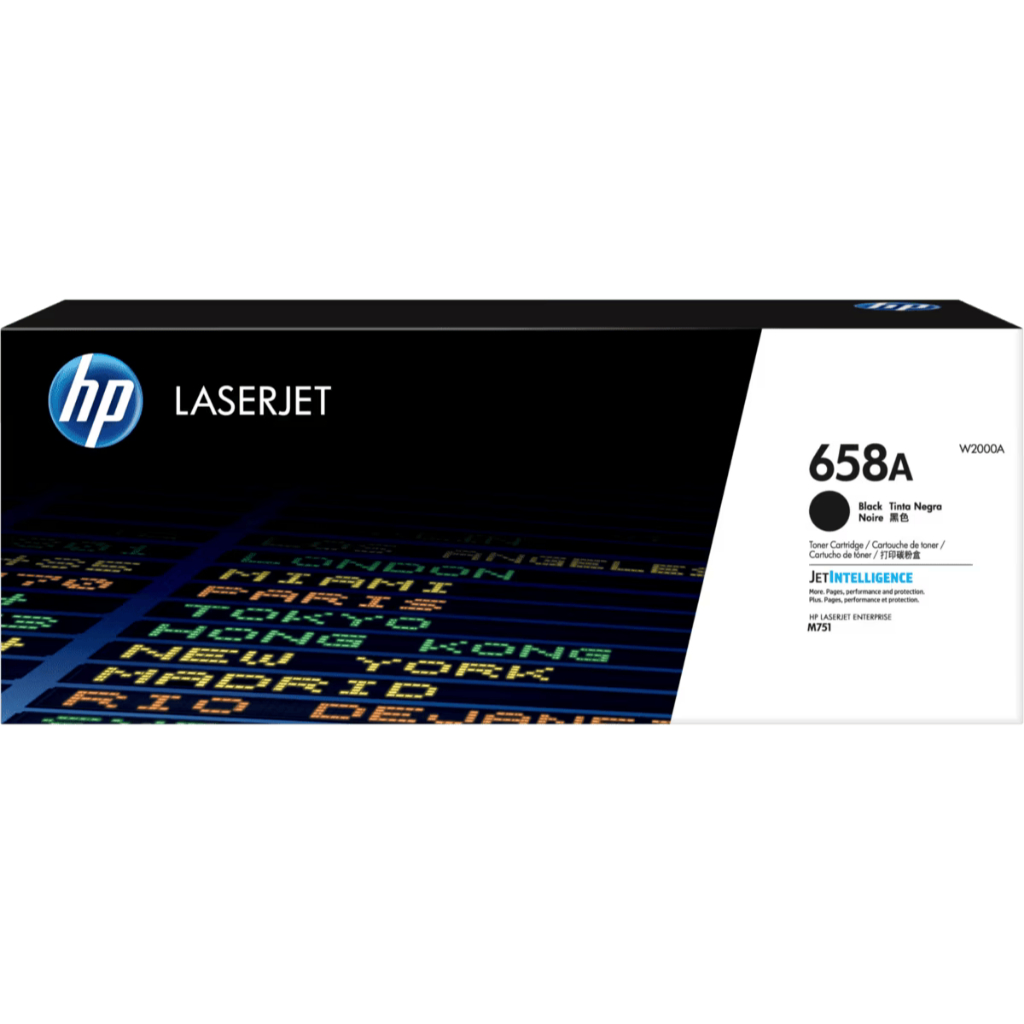 HP Toner 658A Black Cyan Magenta Yellow LaserJet Cartridge Original [W2000A W2001A W2002A W2003A] (2)