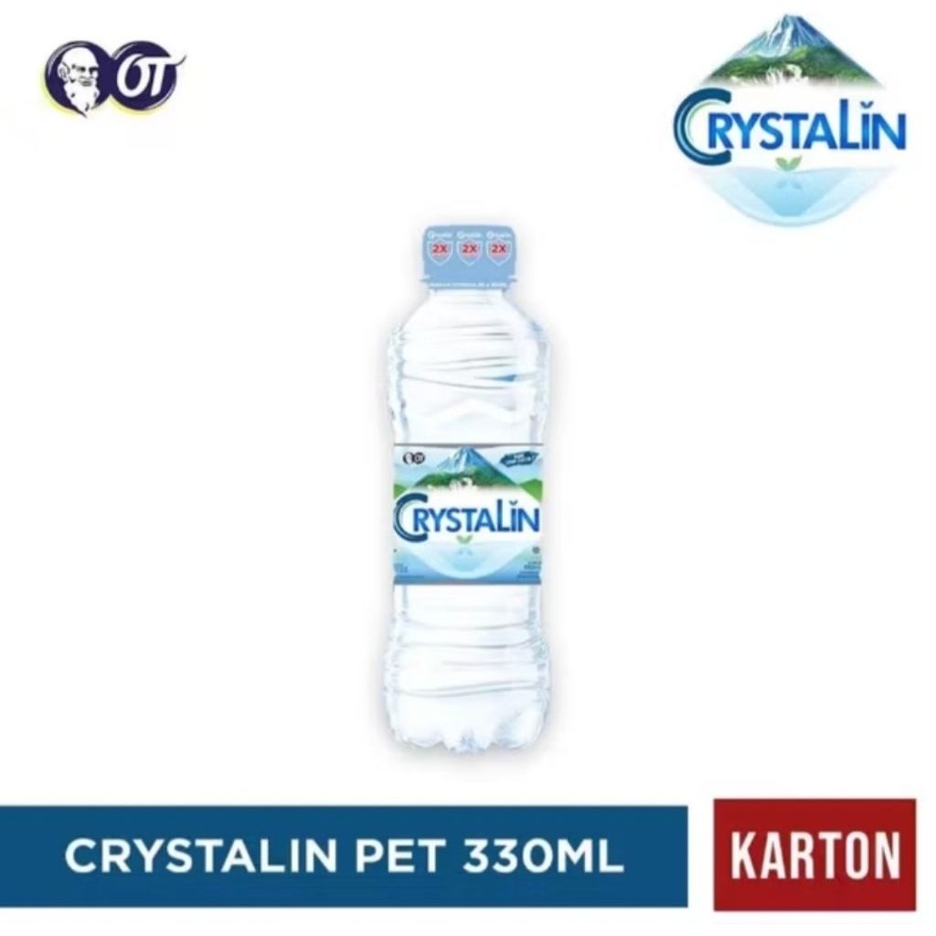 Jual Crystalin Air Mineral Botol 24 x 330 ml | Shopee Indonesia