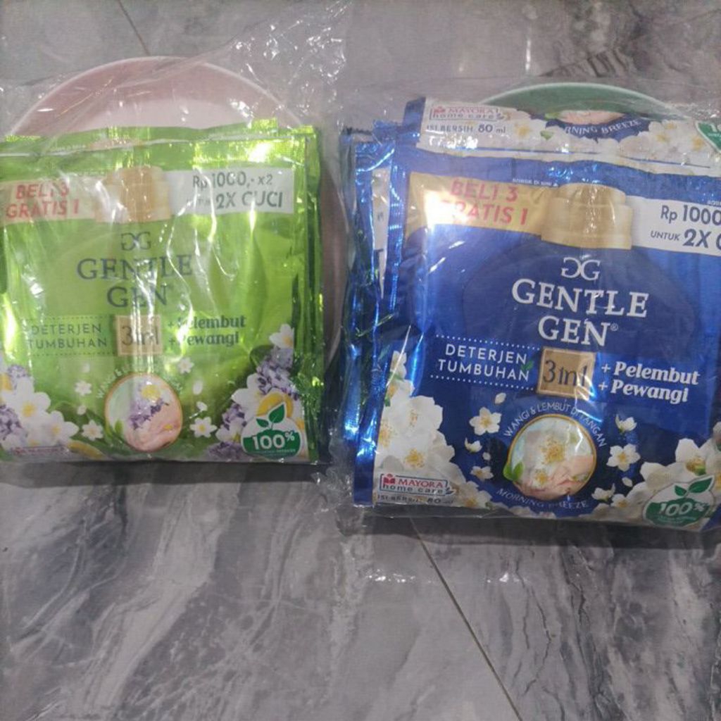 Jual Gentle Gen Detergen Cair Renceng 14 Sachet - Efektif, Aman, Wangi ...