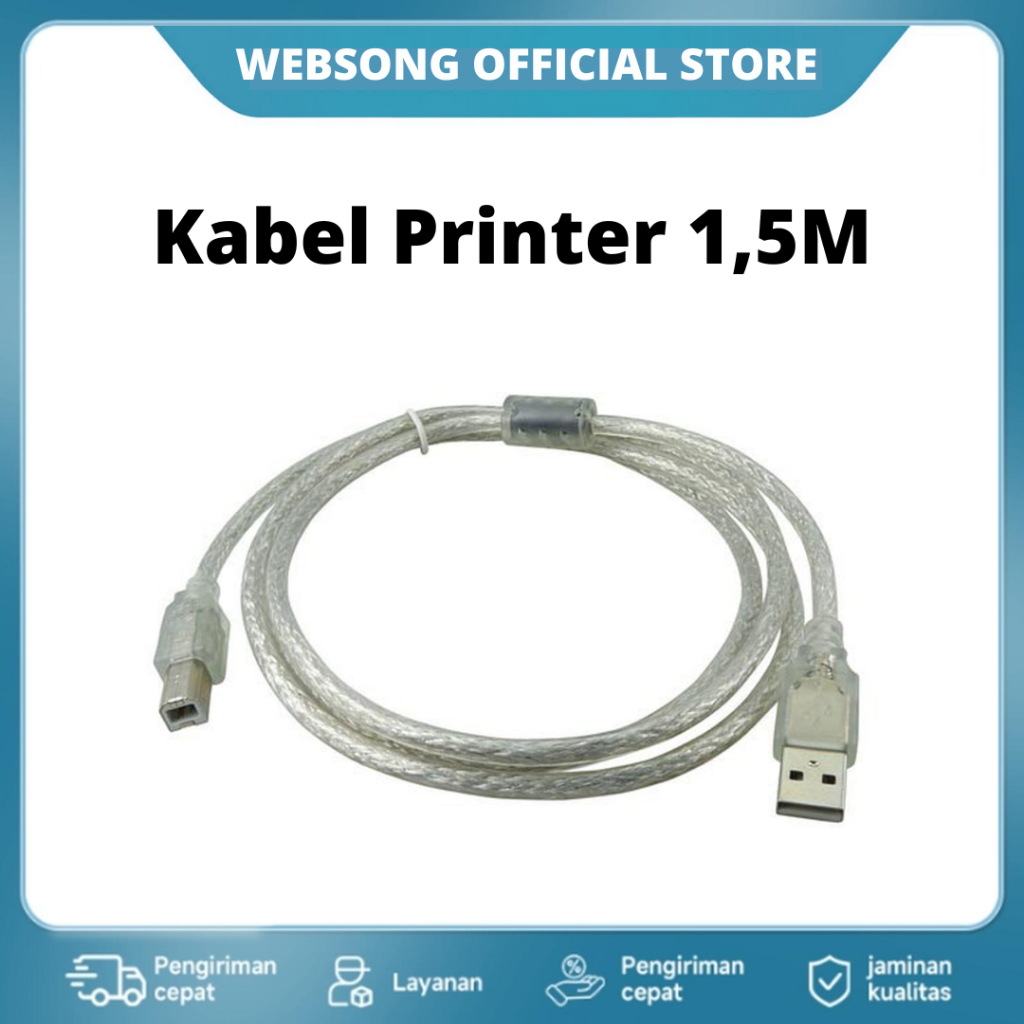 Kabel USB Printer Stabil & Tahan Lama