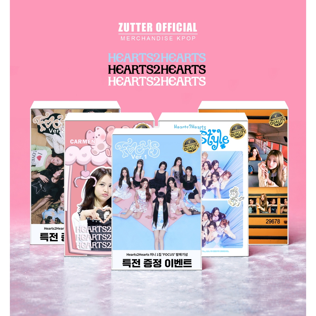 Jual ZUTTER Photocard Kpop H2H Hearts2Hearts Premium Glossy