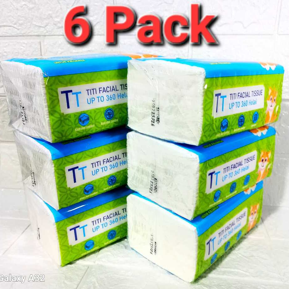 Jual paket 6 pack tisu titi 260helai 2 ply, tisu murah promo | Shopee ...