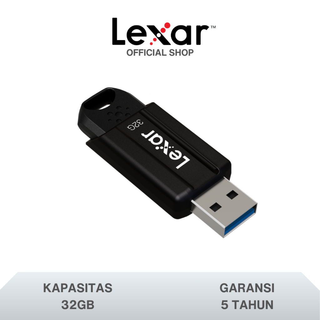 Jual Lexar Flashdisk JumpDrive USB 3.2 Gen1 S80 - 32GB / 64GB / 128GB ...