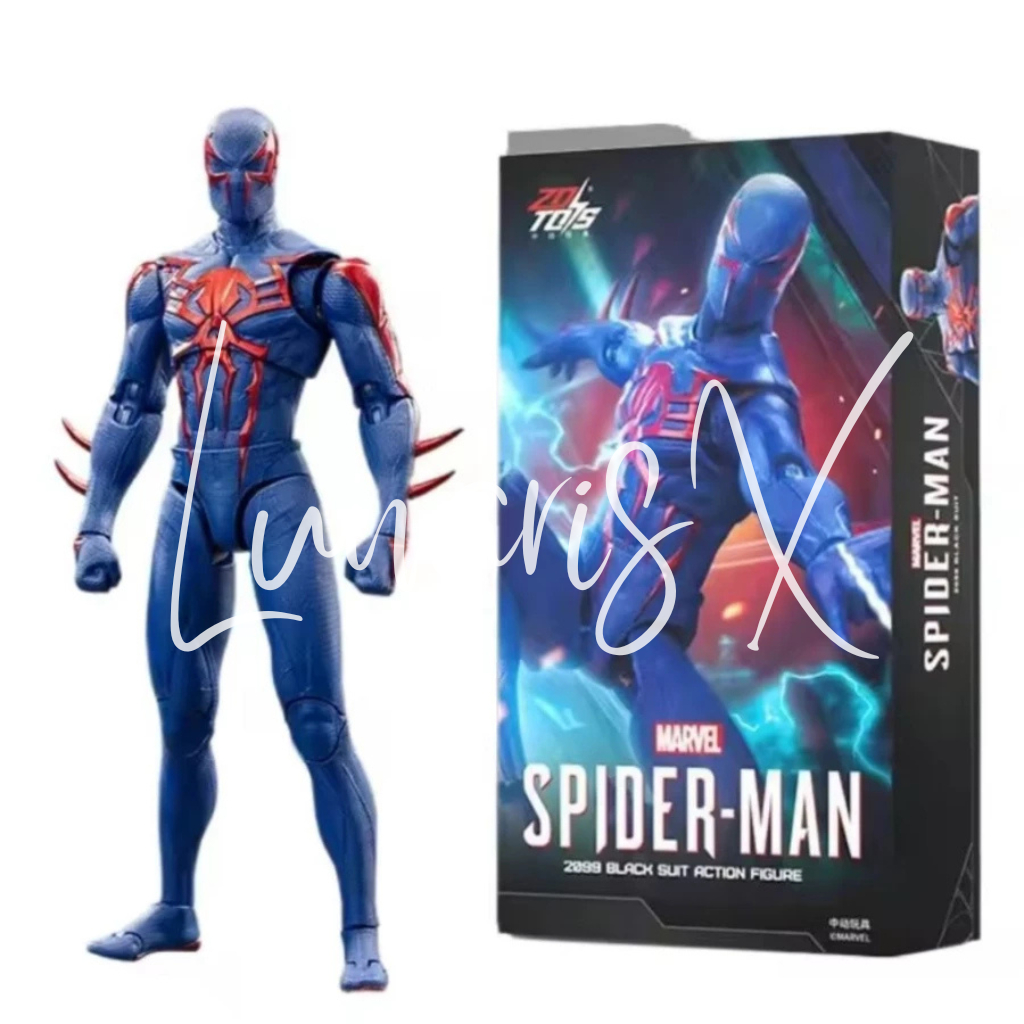 Jual ZD Toys Spiderman Riley 2099 Black Suit Version Original ZDToys ...