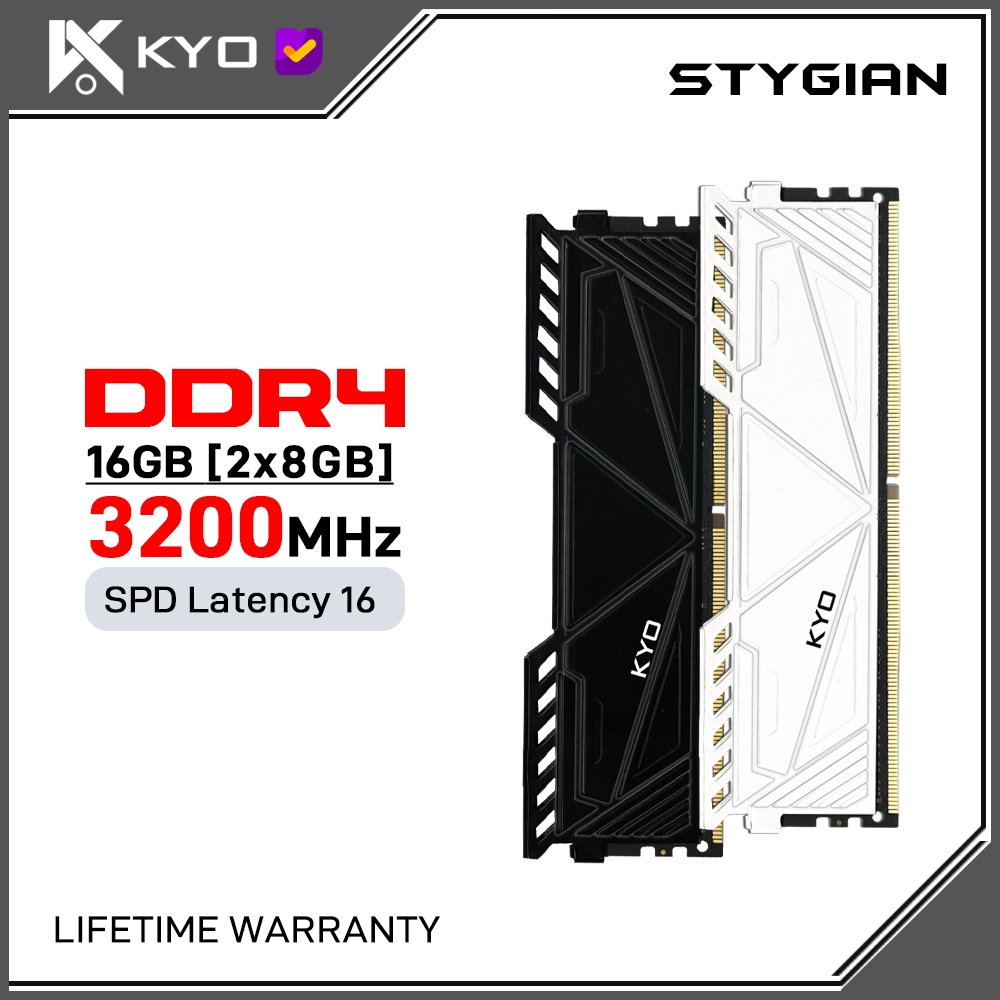 Jual KYO Stygian Memory DDR4 PC25600 3200Mhz 16GB 2x8GB Ram Dual ...