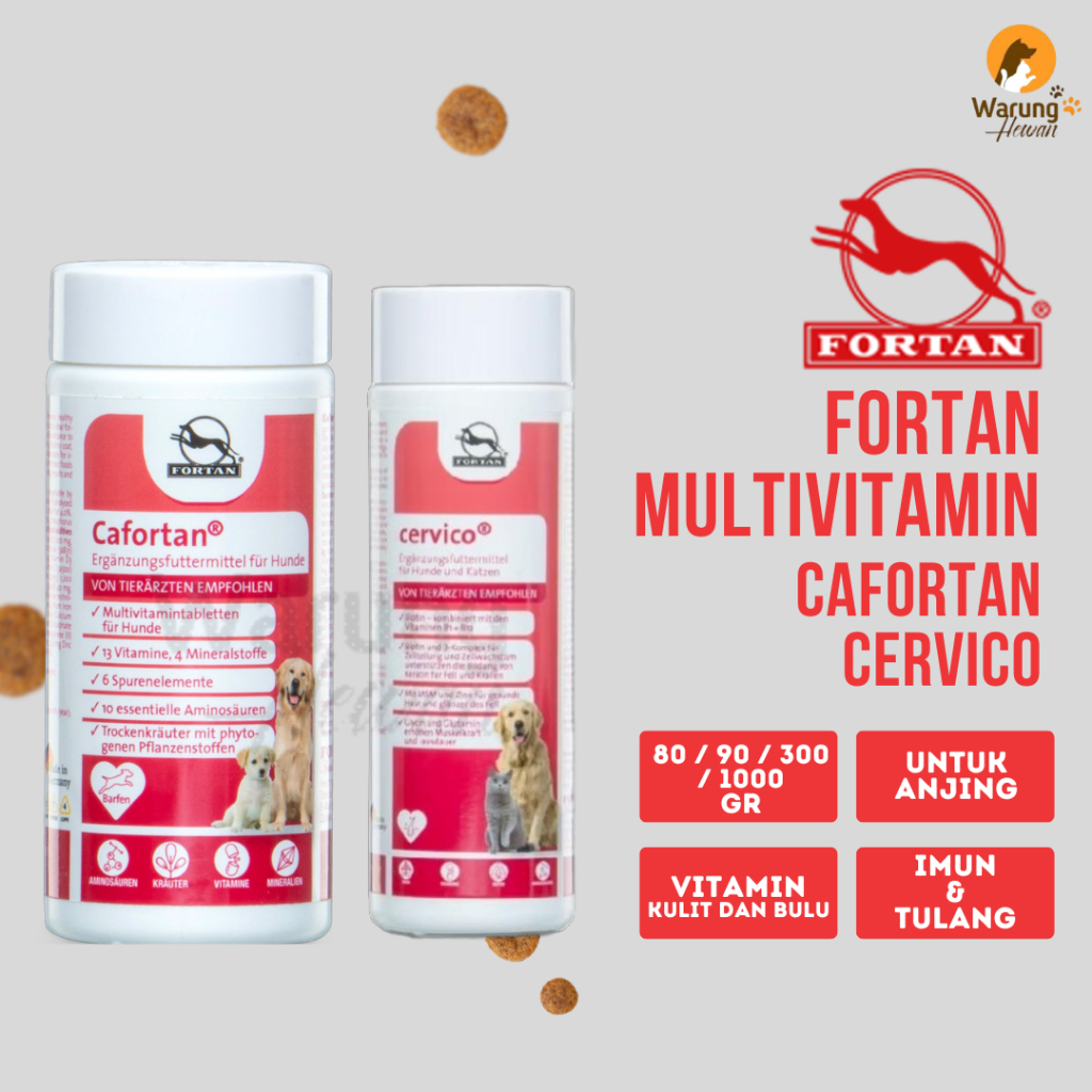 Jual Cafortan / Cervico Suplemen dan Multivitamin untuk Anjing - 90 ...