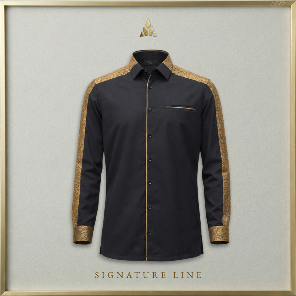 Jual AGAM SIGNATURE — Kemeja Pria Lengan Panjang & Pendek aksen ...