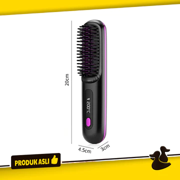 Cordless Hair Straightener Wireless Portable Sisir Catok Pelurus Rambut Elektrik Nirkabel