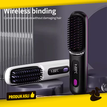 Cordless Hair Straightener Wireless Portable Sisir Catok Pelurus Rambut Elektrik Nirkabel