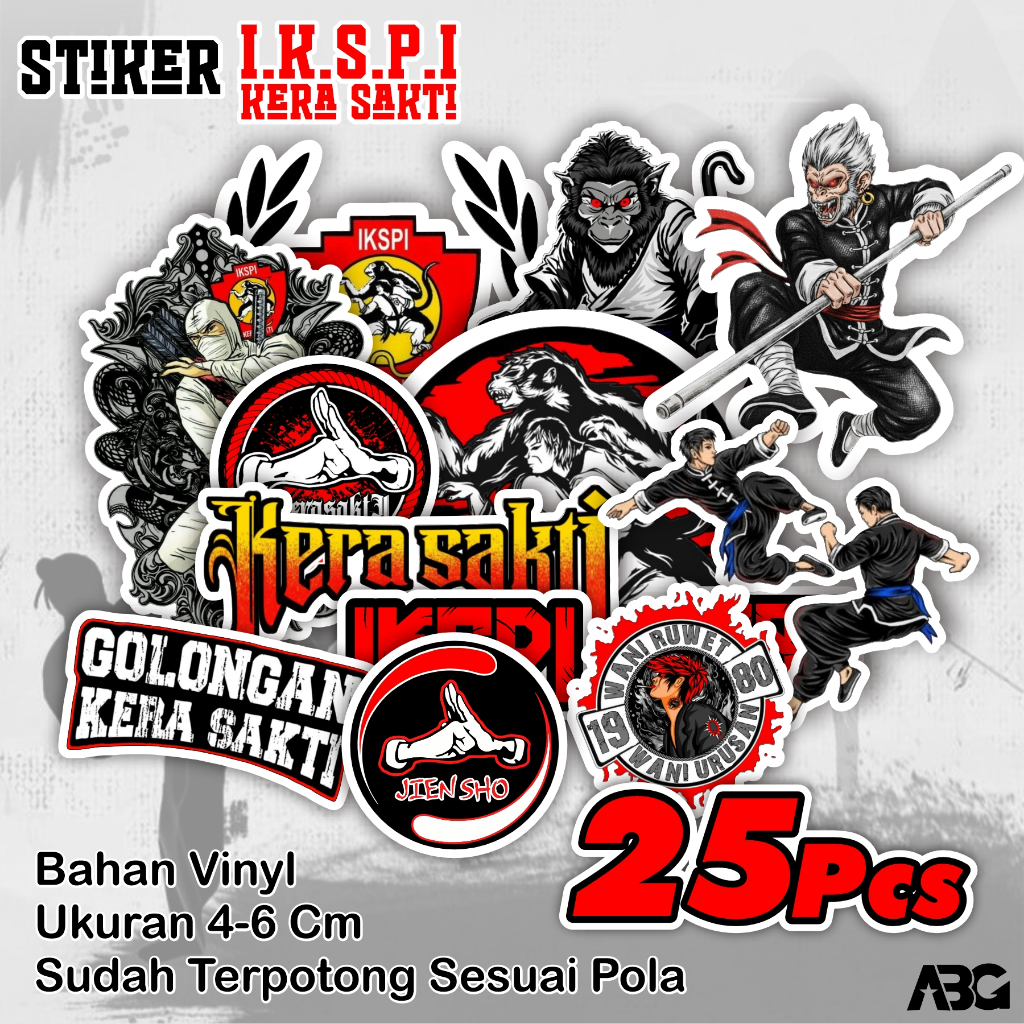 Jual Sticker Pack Bela Diri IKSPI Kera Sakti Aesthetic – Stiker Vinyl ...