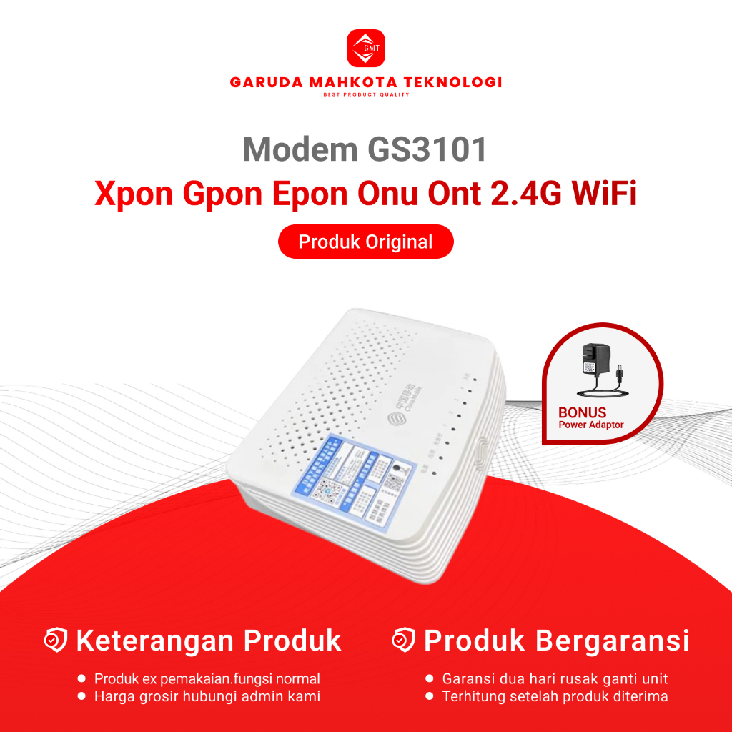 Jual Modem Xpon GS3101 Gpon Epon Onu ONT 2.4G WiFi / Modem Bekas ...