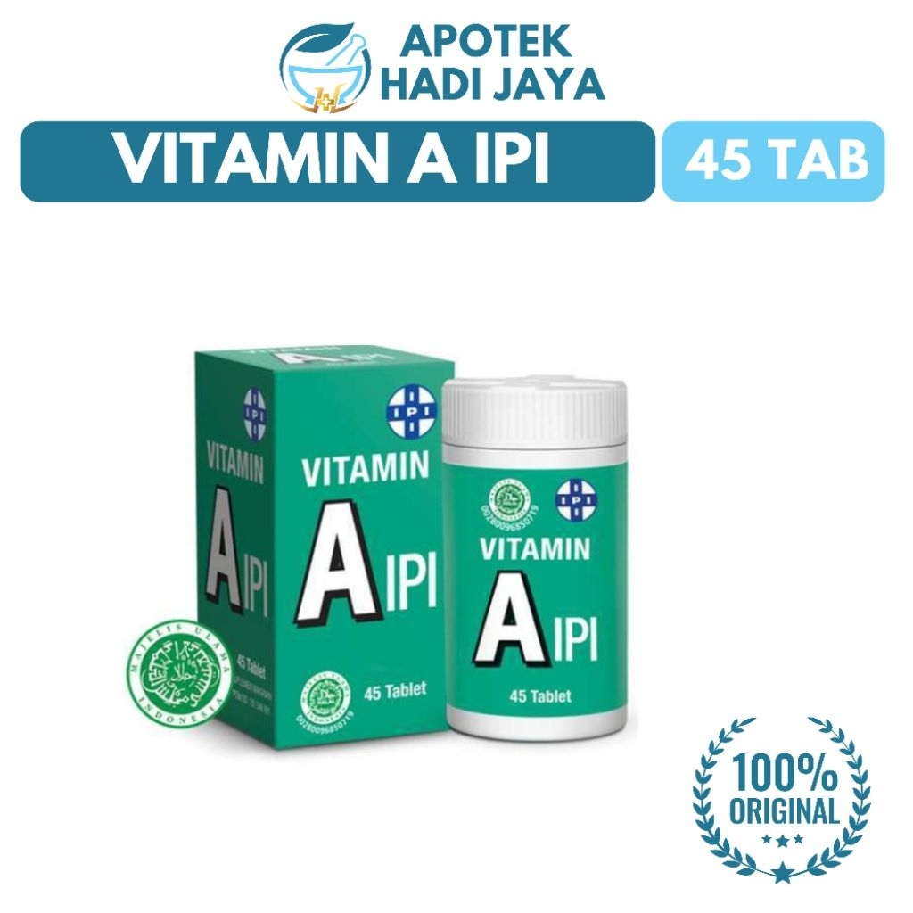 Jual VITAMIN IPI A BOTOL (45 TAB) - VITAMIN A | Shopee Indonesia