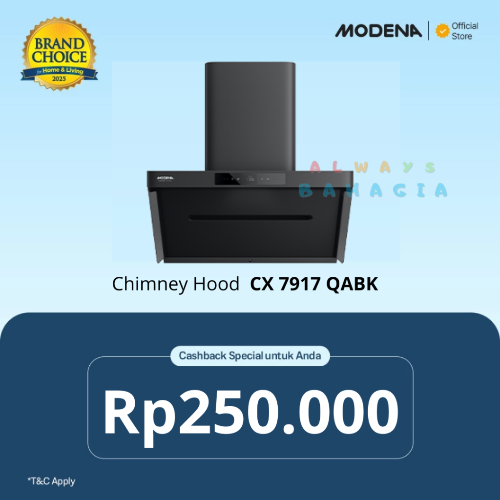Jual Modena CX 7917 QABK penghisap asap atau chimney hood 90 cm terbaru ...