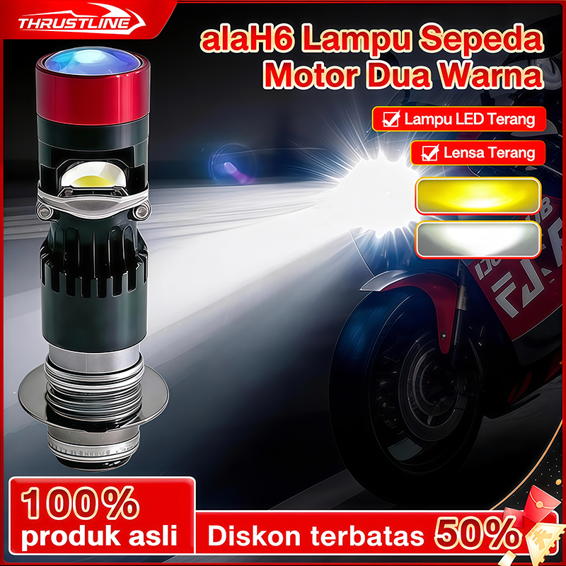 Lampu Utama LED Lasergun H6 Ala Ala ACDC Hi/Low Super Terang Universal Matic Bebek
