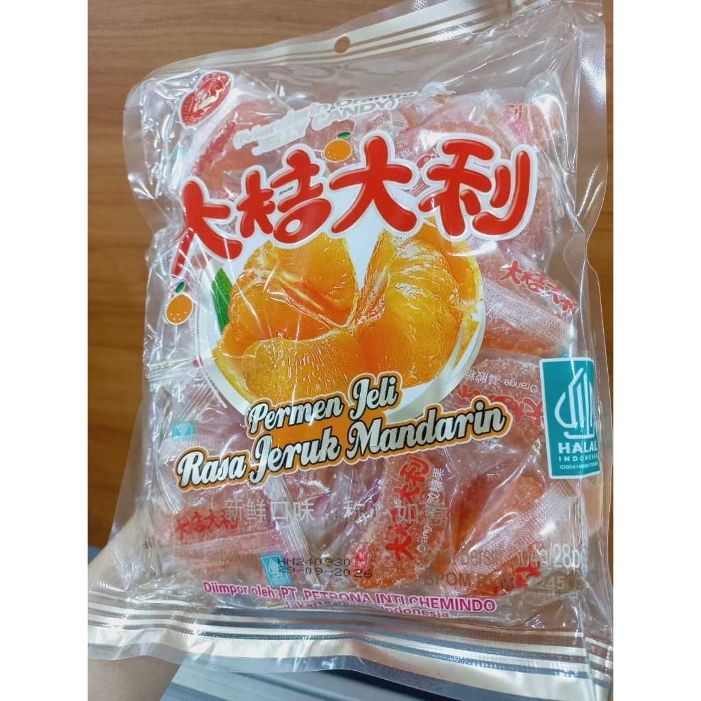 Jual Permen Lunak Jelly Rasa Jeruk Mandarin /Imlek Orange Flavor Soft ...