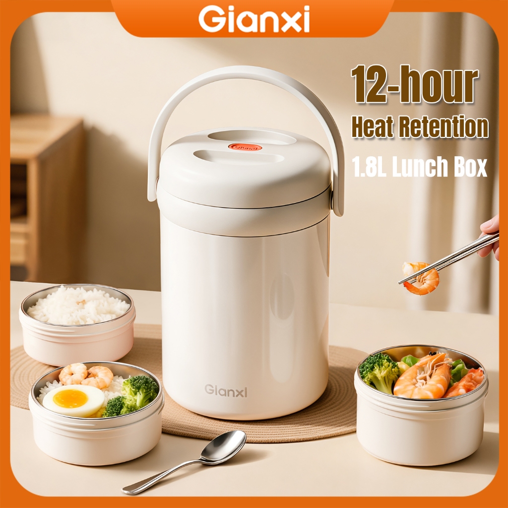 Jual GIANXI Kotak Makan Portable Tahan Panas Lunch Box 3 Lapis ...